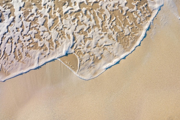 Luftgelassenheit Schöner Strandsand von oben