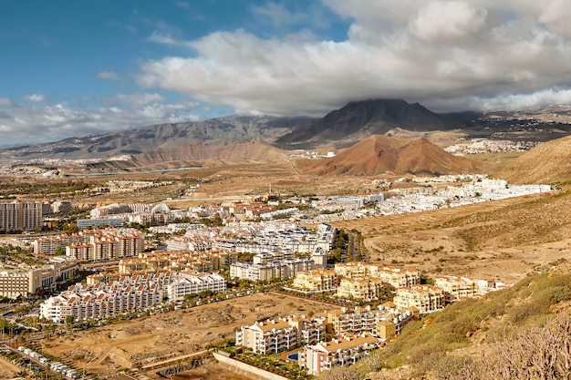 Luftlandschaft Teneriffa Insel. Berge.