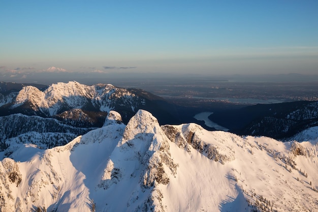 Luftlandschaftsansicht des Lions Peak