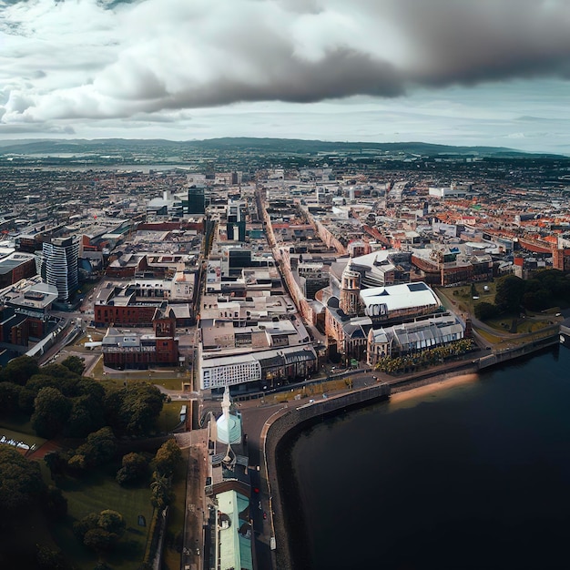 Luftpanorama von Belfast