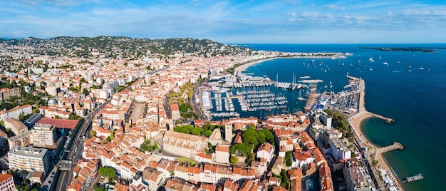 Luftpanoramablick Cannes Frankreich