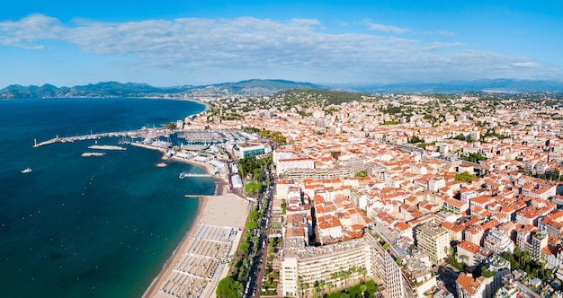 Luftpanoramablick Cannes Frankreich