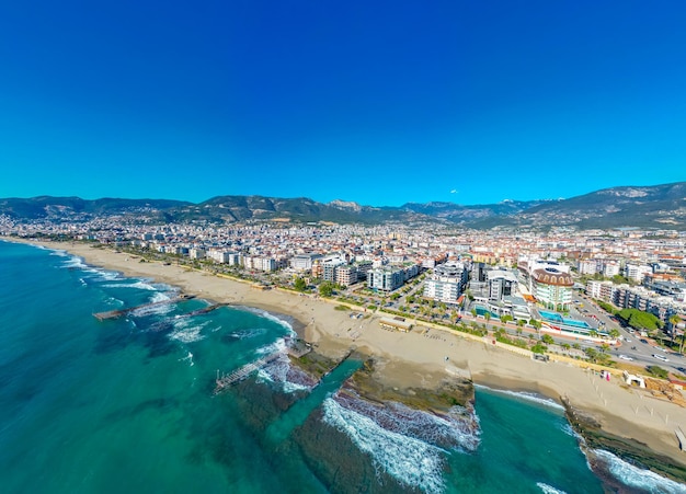 Luftstrand und Alanya-Stadt