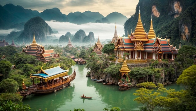 El lugar asombroso al estilo de Tailandia