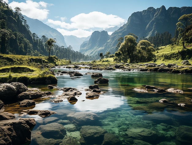 Lugar de natureza mundial com foto de rio