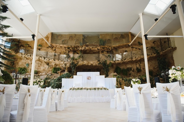 Lugar de lujo para la fiesta de bodas increíble