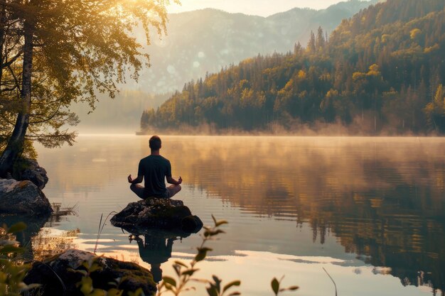 Un lugar sereno en la naturaleza perfecto para la meditación y la reflexión