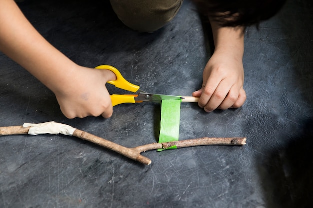 lugar de trabajo de arte para niños