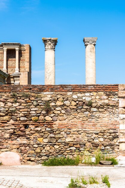 Lugar de turismo histórico antiguo Sardes en la ciudad de Manisa en Turquía