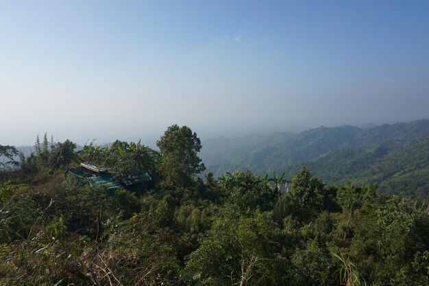 El lugar turístico de Nilgiri Bandarban Bangladesh