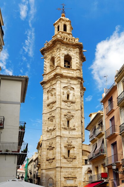 Lugares históricos del paisaje urbano de Valencia - ciudad en España.