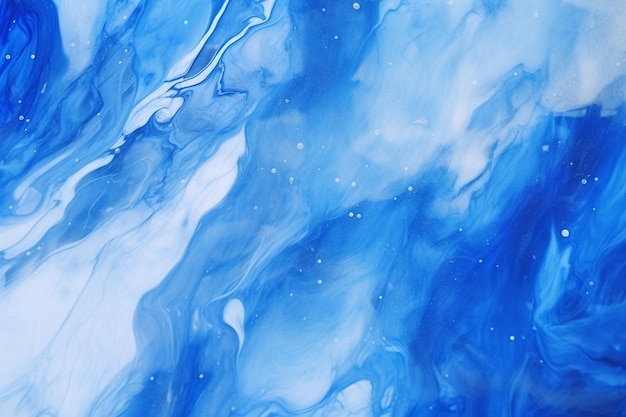 Lujo azul fondo abstracto de mármol pintura de arte con tinta líquida en papel