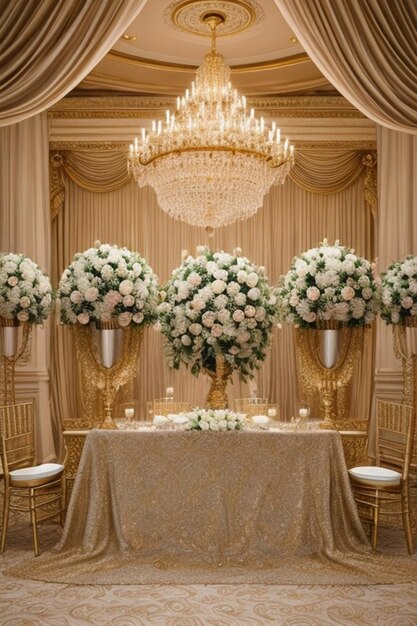 El lujo de la boda, el lujo y el romance establecen el tono perfecto para una celebración inolvidable.