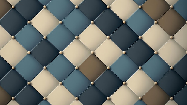 Lujo de Chesterfield diamante tufted fondo de cuero patrón sin costuras vectorial