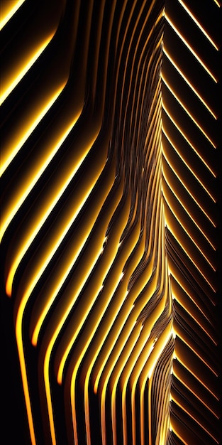 Lujoso fondo de papel tapiz con elementos dorados geométricos Generativo Ai