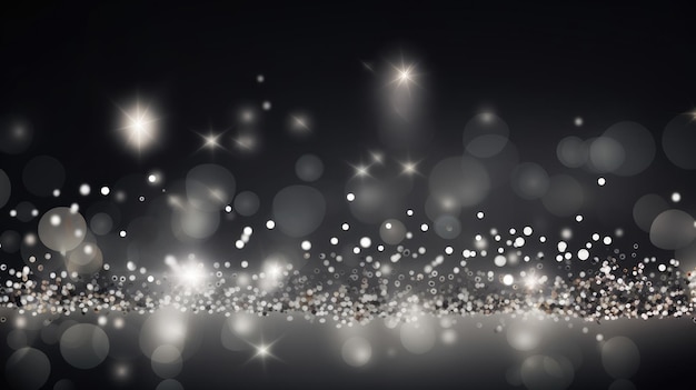 Un lujoso fondo plateado brillante resalta la elegancia durante los glamurosos eventos nocturnos