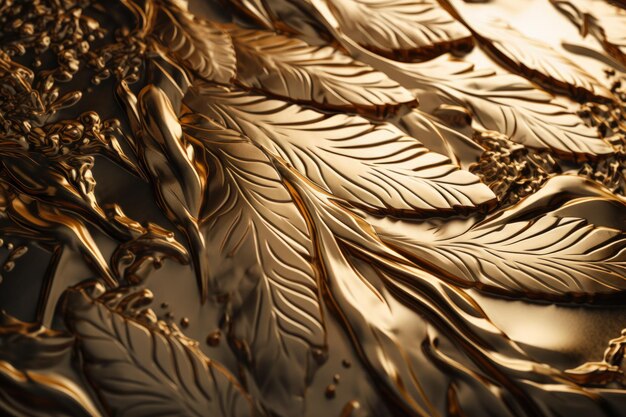 Lujoso fondo de textura de metal dorado con reluciente sofisticación
