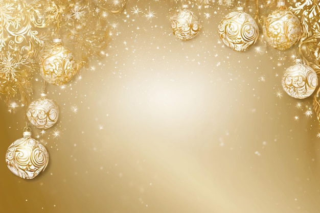 El lujoso papel tapiz de Navidad dorado es un estandarte de Navidad brillante.