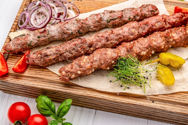 Lulya kebab carne a la parrilla carne picada a la parrilla