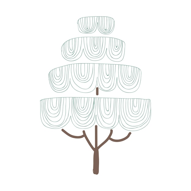 Luminosa pegatina de árbol con un elemento de diseño de borde blanco