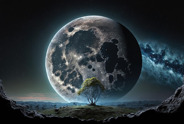 Luna cerca de la Tierra
