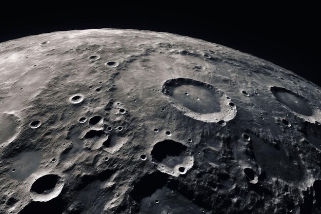 Luna en el cielo por la noche fondo fuera de la tierra