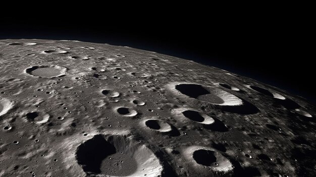 Foto luna en el cielo por la noche fondo fuera de la tierra