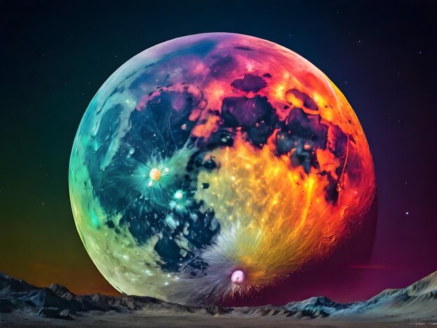 La luna en el color Descarga gratuita