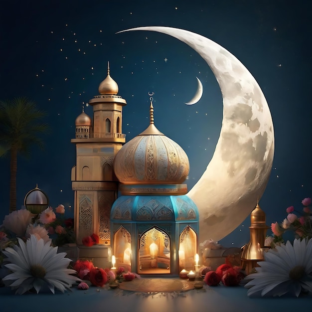 La luna de Eid Mubarak