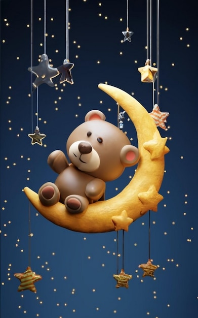 Luna y estrellas Doodle