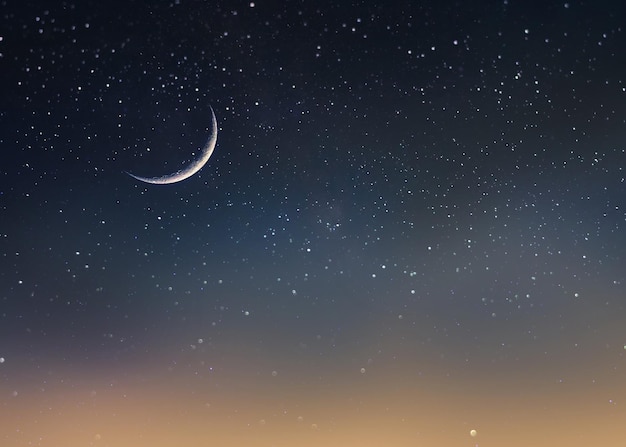 luna llena en la noche cielo azul dramático en la noche