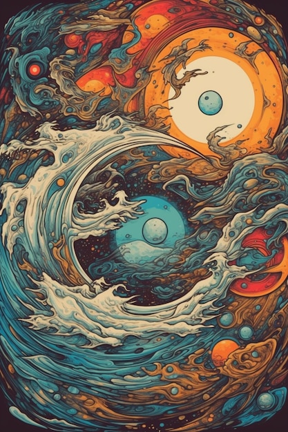 la luna y el mar