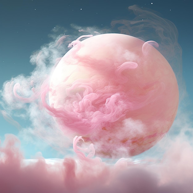 Una luna rosada