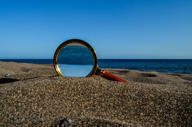 Foto lúpula en la playa de arena