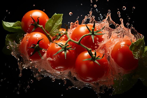 Luscious Tomato Elixir Joy auf weißem Hintergrund Tomatensauce-Bildfotografie