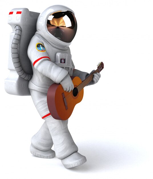 Lustige Astronautenanimation