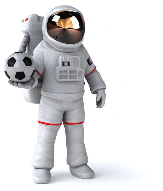 Lustige Astronautenanimation