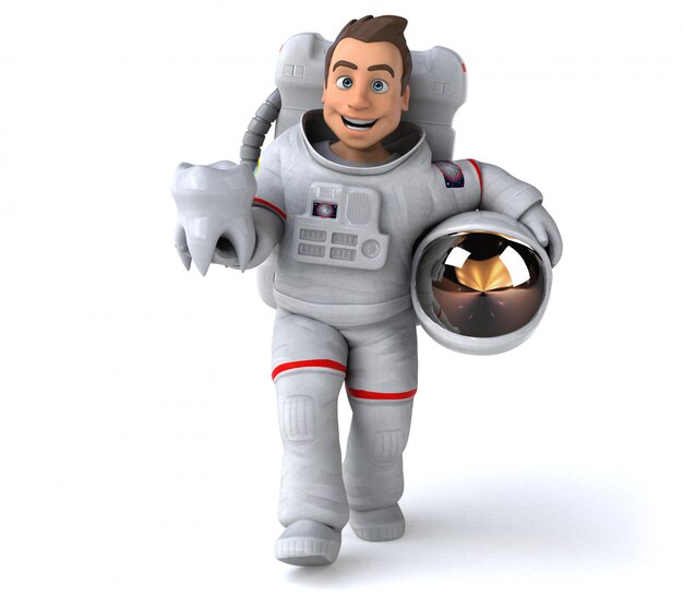 Lustige Astronautenanimation