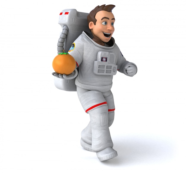 Lustige Astronautenanimation