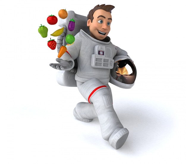 Lustige Astronautenanimation