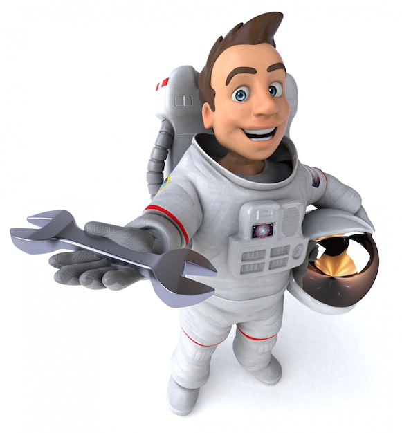 Lustige Astronautenanimation