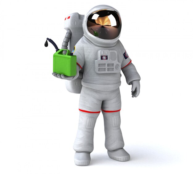 Lustige Astronautenanimation