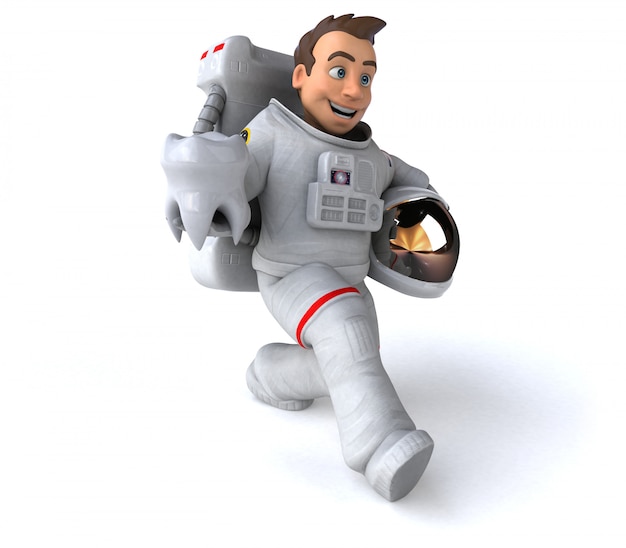 Lustige Astronautenanimation