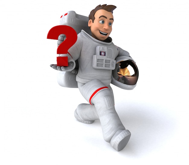 Lustige Astronautenanimation