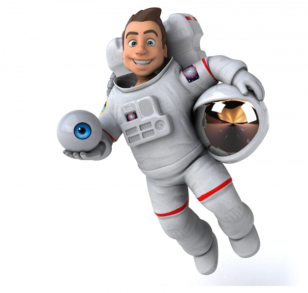 Lustige Astronautenanimation