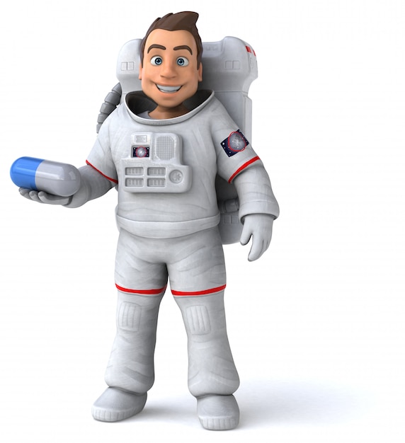 Lustige Astronautenanimation