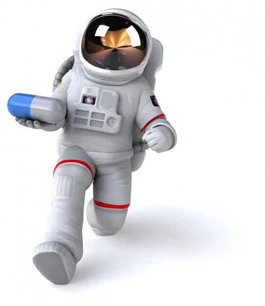 Lustige Astronautenanimation