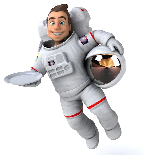 Lustige Astronautenanimation