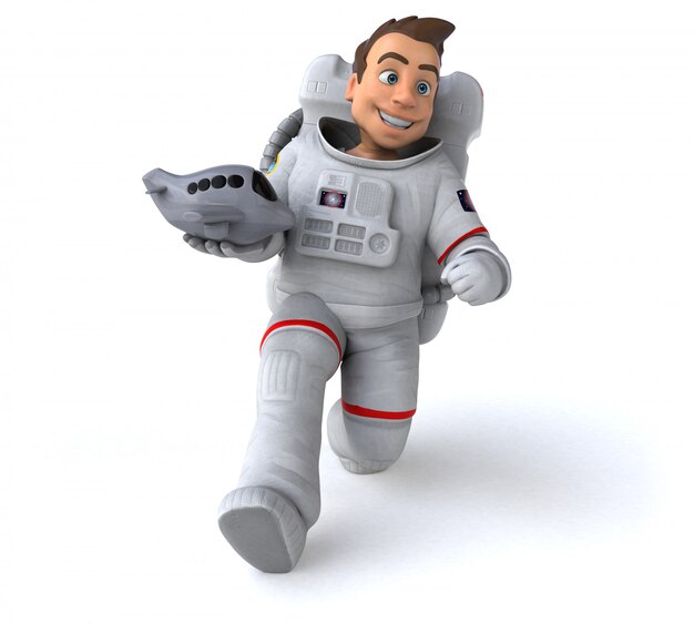 Lustige Astronautenanimation