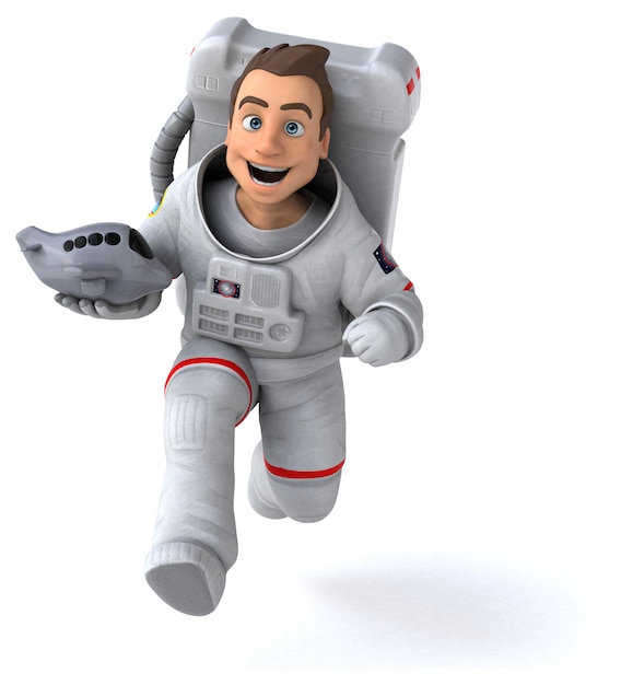 Lustige Astronautenanimation